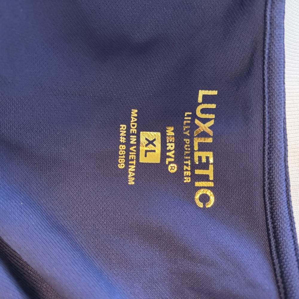 Lilly Pulitzer Luxletic XL Meryl Polo Dress Navy Athletic Tennis Golf Luxury - Picture 5 of 5